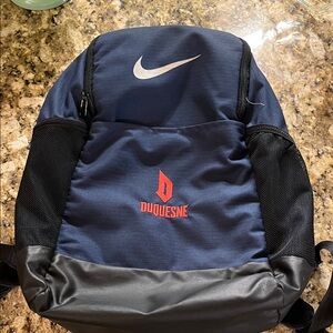 Nike Men's Navy and Black Backpack Duquesne University